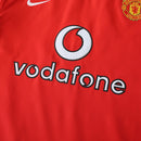Camisa Manchester United I 2003/04 Manga Longa