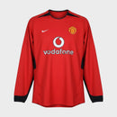 Camisa Manchester United I 2003/04 Manga Longa
