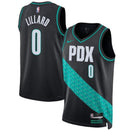 Maglia NBA Damian Lillard - Portland Trail Blazers - 2023 - Edizione Città - Nero