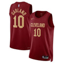Maglia NBA Darius Garland 10 - Cleveland Cavaliers - 22/23 Bordeaux - Edizione Icona