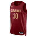 Maglia NBA Darius Garland 10 - Cleveland Cavaliers - 22/23 Bordeaux - Edizione Icona