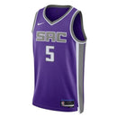 Maglia NBA De'Aaron Fox - Sacramento Kings - 2023 - Edizione Icona - Viola