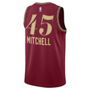 Maglia NBA Donovan Mitchell - Cleveland Cavaliers - 23/24 - Bordeaux - Edizione Città