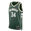 Maglia NBA Giannis Antetokounmpo - Milwaukee Bucks - 2023 - Edizione Icona - Hunter Green