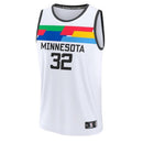 Maglia NBA Karl-Anthony Towns - Minnesota Timberwolves - 2023 Fastbreak - Edizione Città - Bianco