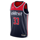 Maglia NBA Kyle Kuzma - Washington Wizards - 2023 Edizione di Impatto - Blu Marino
