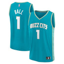 Maglia NBA LaMelo Ball - Charlotte Hornets - Fanatics Branded 23/24 Fast Break - Blu Petrolio - Edizione Città