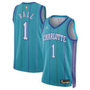 Maglia NBA LaMelo Ball - Charlotte Hornets - Jordan Brand 23/24 - Edizione Classica - Blu Petrolio
