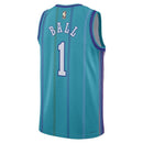 Maglia NBA LaMelo Ball - Charlotte Hornets - Jordan Brand 23/24 - Edizione Classica - Blu Petrolio