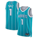 Maglia NBA LaMelo Ball - Charlotte Hornets - 2023 - Edizione Icona - Blu Petrolio