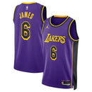 Maglia NBA LeBron James - Los Angeles Lakers - 2023 Edizione di Impatto - Viola