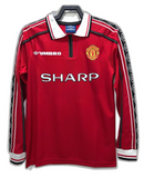 Maglia Manchester United 1998 I Home - Versione Retrò Manica Lunga