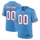Maglia NFL Tennessee Titans - Oilers - Versione Retrò di Gioco - Azzurro