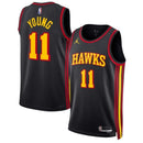 Maglia NBA Trae Young - Atlanta Hawks - 2023 Edizione di Impatto - Nero