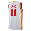 Maglia NBA Trae Young - Atlanta Hawks - 2023 - Edizione Associazione - Bianco