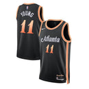 Maglia NBA Trae Young - Atlanta Hawks - 2023 - Edizione Città - Nero