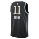 Maglia NBA Trae Young - Atlanta Hawks - 23/24 - Nero - Edizione Città