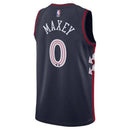 Maglia NBA Tyrese Maxey - Philadelphia 76ers - 23/24 - Blu Marino - Edizione Città